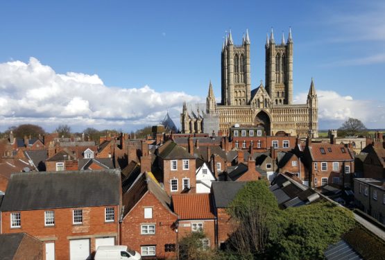 Lincoln Cathedral over Lincoln