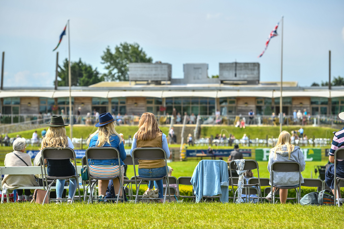 Visitors relax at the Lincolnshire Show