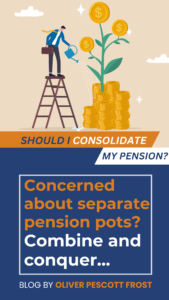 Graphic used in email marketing to illustrate a Matthew Douglas blog on pension consiolidation